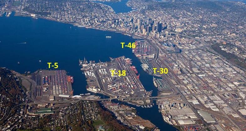 Infrastructure assessments of container terminals in the PNW Port of Seattle (Northwest Seaport Alliance) There are four marine terminals dedicated for container-handling operations for international