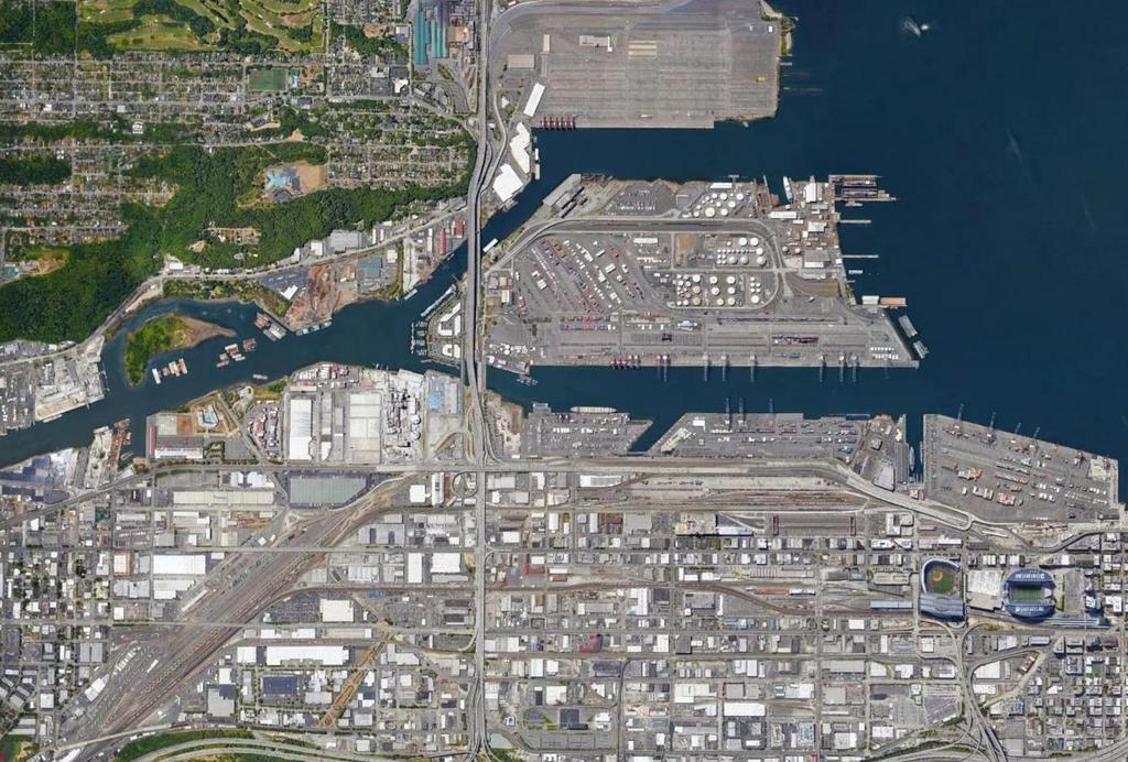 Port of Seattle terminal infrastructure profiles Near-dock rail facilities Near-dock rail facilities As noted in the previous slides, only T-8 and T-5 have on-dock rail transfer facilities.