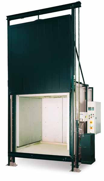 Air-circulation Chamber Furnaces KM 1000/06/A - KM 2000/08/A T max 650 C and 850 C Air-circulation chamber furnaces designed for heavy industrial applications with charging weights of more than