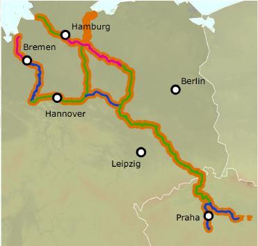 East East Mediteranean corridor of the core TEN-T network Strategic corridor bottlenecks: - Unstabile draughts on Elbe, as crossborder issue CZ/BRD Other bottlenecks: - Connection to Pardubice and