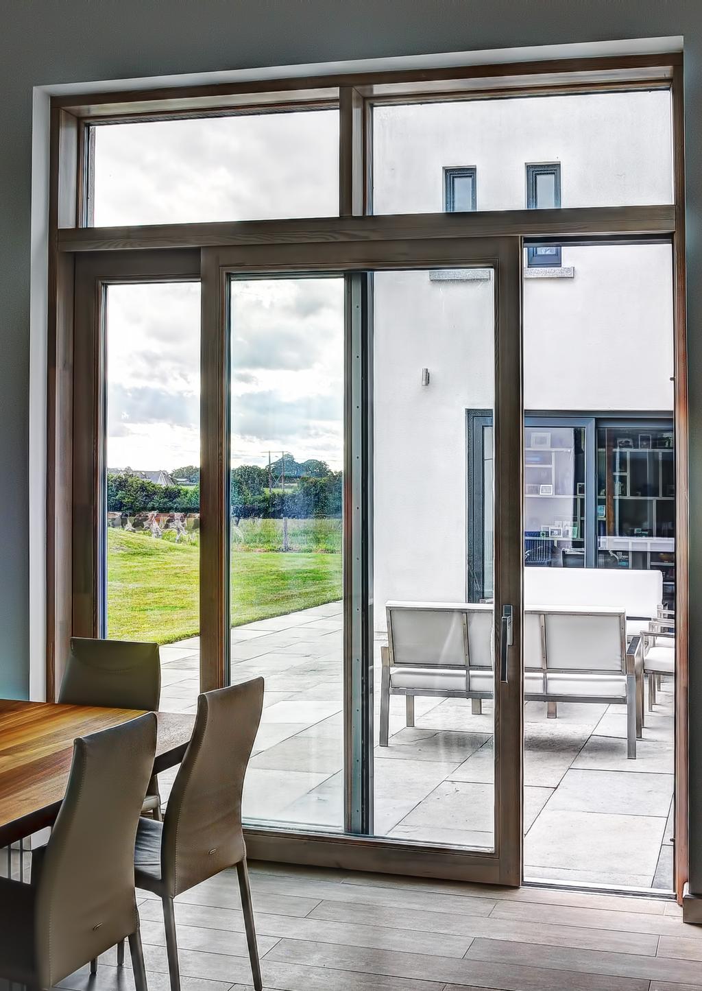 Sliding doors Sliding doors are a fantastic way to keep your home safe, secure and warm, while also offering the flexibility to easily blend interior and exterior living space.