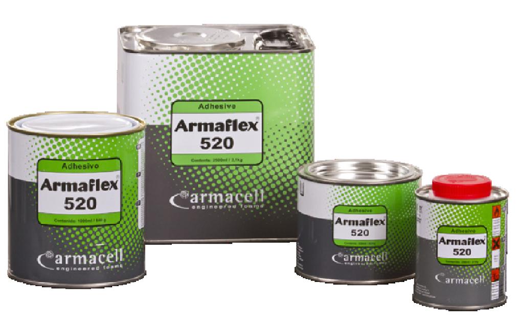 ArmaFlex 520 181 TRIED & TESTED FOR SUPERIOR ARMAFLEX RELIABILITY Fast drying contact adhesive Specially formulated for Armaflex insulation Ensures reliable vapour-tight seal For operating