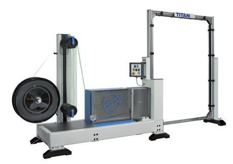 Titan T-200 S Side Sealing Strapping Machine with optional movable aggregate and lance.