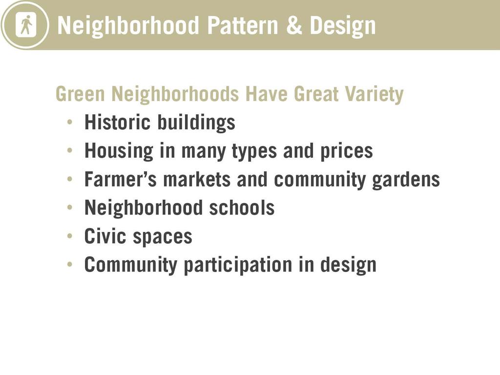 Neighborhood pattern and