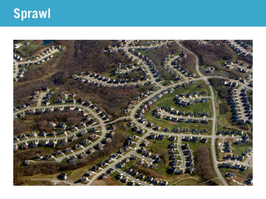 LEED-ND Neighborhood Development Sprawl as main cause of high energy use &
