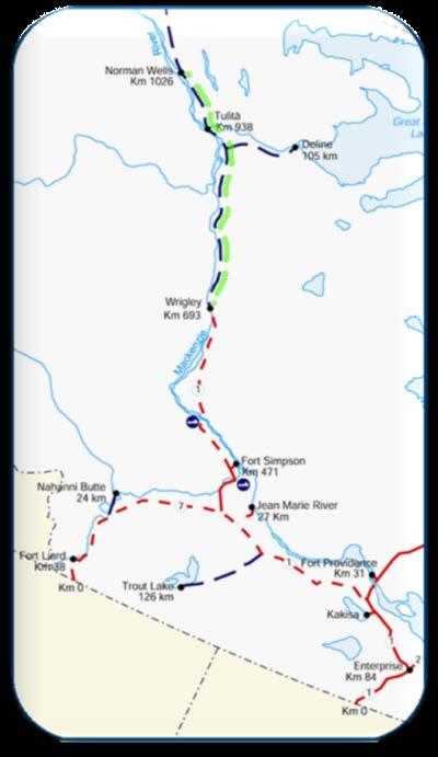 Mackenzie Valley Highway Wrigley to Norman Wells Business case for $700 million submitted to Infrastructure Canada Federal government has indicated funding decisions will be made after engagement on