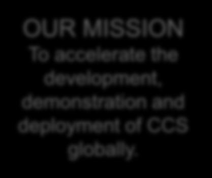 The Global CCS Institute We are an international membership organisation.
