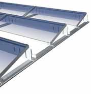, the AluGrid system is a further system that can be used for the fastening of modules on fl at roofs with minimum superimposed loads in