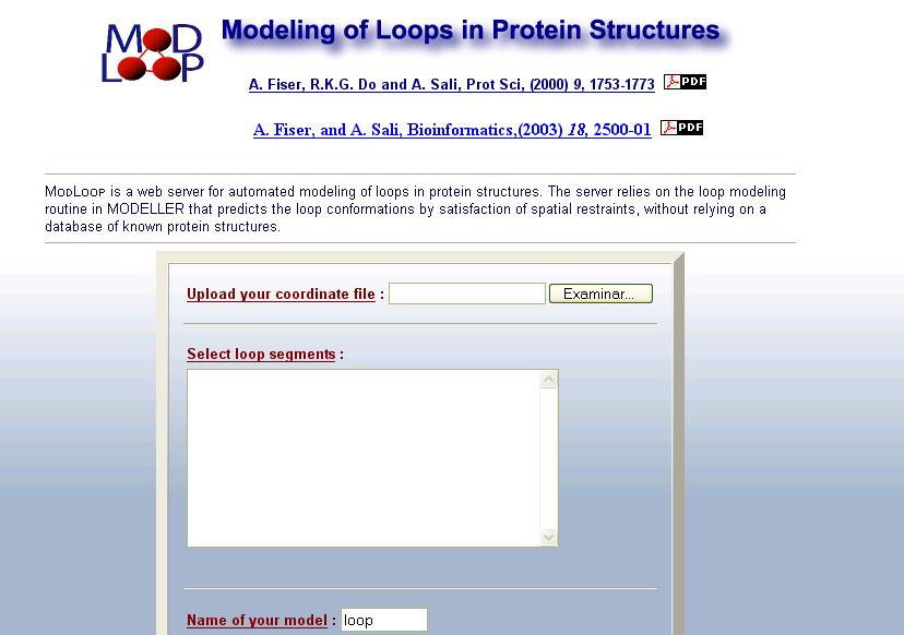 http://alto.compbio.ucsf.edu/modloop/ Modeling sidechains MaxSprout: a fast database algorithm for generating protein backbone and side chain co-ordinates from a Cα trace.