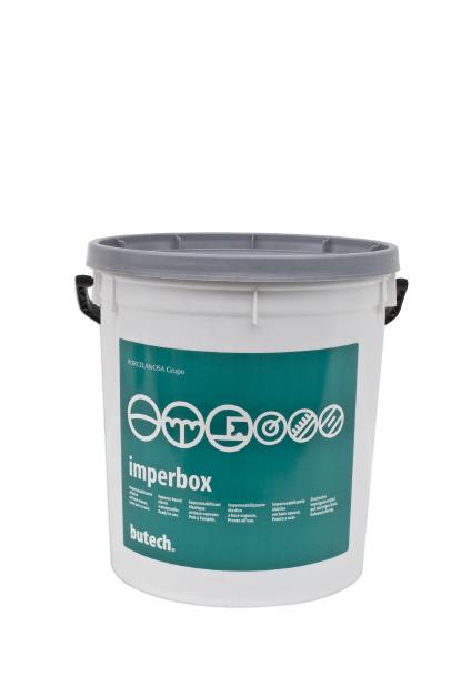 Data sheet imperbox imperbox is a paste, ready-to-use waterproofing system specially recommended for waterproofing plasterboard indoors. Compatible with type C2 cement-based adhesive as per EN 12004.