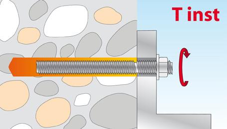 installation, the threaded rod must be fixed in accordance with the processing time Handling & installation A perforated sleeve should be used when working in perforated brick Cleaning of the drill