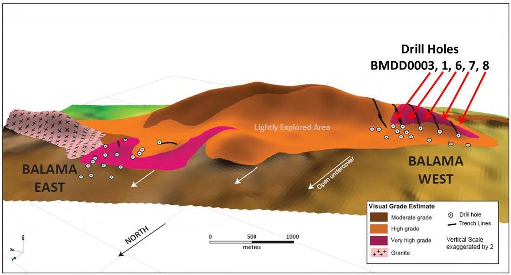INTRODUCTION At Syrah s 100% owned Balama Graphite and Vanadium Project in northern Mozambique, 40 diamond drill holes have been completed in two zones, Balama West and Balama East (see Figure 1).