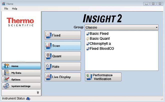 Accelerate your analysis No matter how you use your UV-Visible spectrophotometer, from simple measurements to the most sophisticated research studies, Thermo Scientific Insight 2 software helps