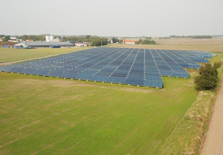 13405 m² solar heating