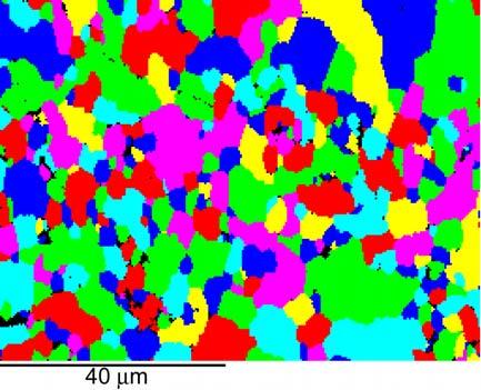 Fig. 1a show EBSD microstructures observed for the samples subjected to. It was found that pressing by leads to reduction of grain size to 5 m in the cross section.