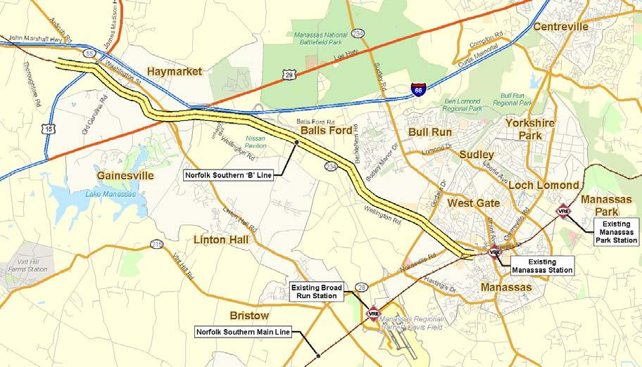 Executive Summary troduction The Virginia Railway Express (VRE) Gainesville-Haymarket Alternatives Analysis is an initiative of the VRE to enhance transit services in order to improve mobility and