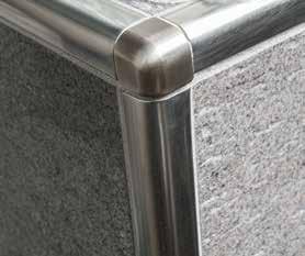 Stainless steel profiles and a
