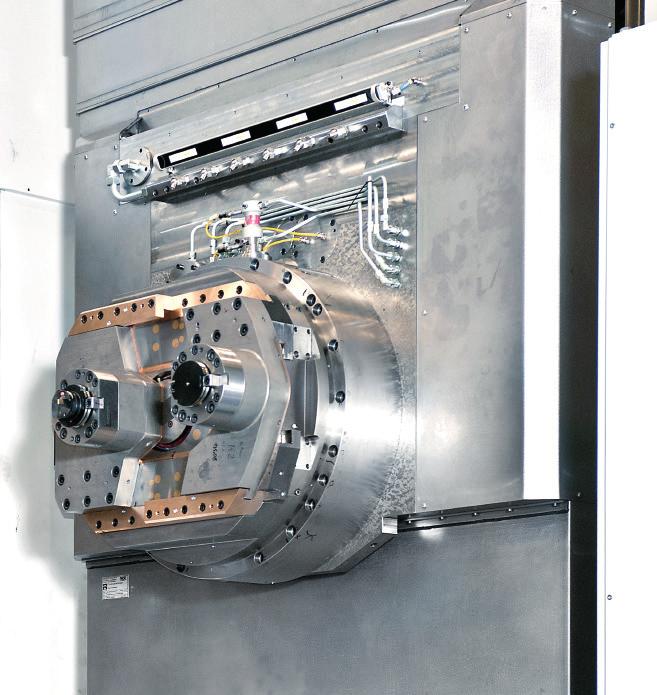 18 Scharmann ECOFORCE Technology Machining heads Facing head The facing head enables the performance of complete machining including turning, boring and milling operations on a single Scharmann