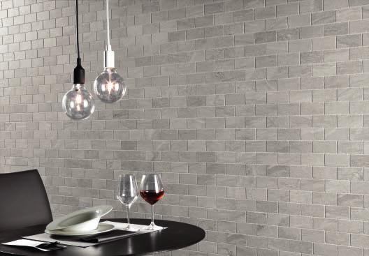 All the decorative accessories, such as the Muretto and Mosaico tiles, speak the Up_Stone design language: naturalness, authenticity