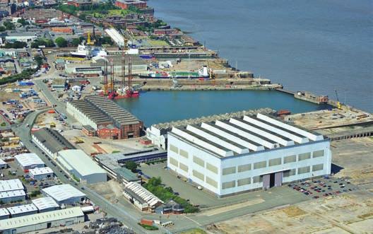 Cammell Laird Fabrication and Engineering Facilities SPECIFICATIONS Size Overall 145m x 107m x 50m Overall floor area 14,998 m 2 Cranes 4 x 130 tonnes 2 x 15 tonnes Tandem lift of 240 tonnes Under