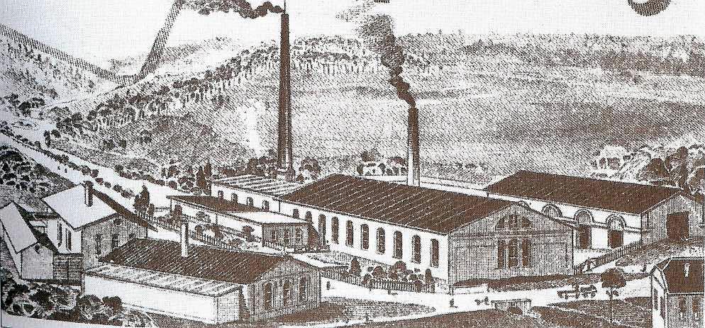 Fig 5. Historical draw of iron mill in Borovec, 19 th century.