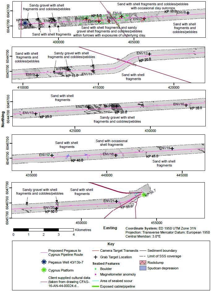 Section 3 Environmental Baseline Figure 3-7 Seabed features and