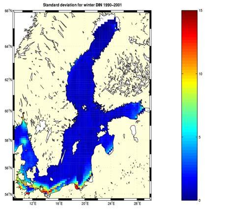 Winter was taken to be December January in the Kattegat, and December February in the remainder of the Baltic. Surface refers to the upper 0 10 m.