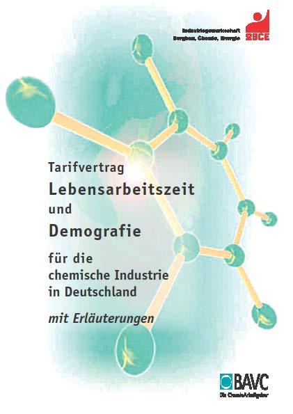 Collective agreement in German Working life and demographic change Put in place policies for sustainable staffing Support for extension of working life Firms can choose from