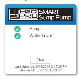 The Smart Sump Pump is capable of over the air firmware updates. It s possible that the Smart Sump Pump could perform an update immediately if one is available at the Z Control Cloud.