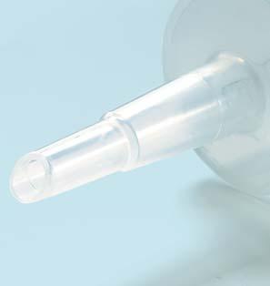 Luer positive connector: the proven standard in centric configurations. Luer-Lock (negative), e.g., for use with special tubes for enteral feeding.