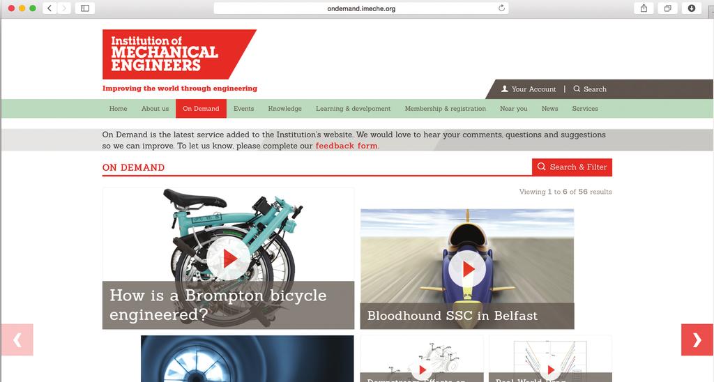 IMECHE ON DEMAND: ADVERTISING AND SPONSORSHIP OPPORTUNITIES. DISPLAY ADVERTISING IMechE On Demand offers unrivalled means to promote your brand and drive traffic to your websites.