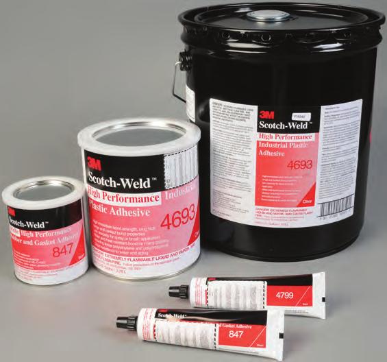 SPECIALTY Rubber and Gasket Adhesives Product Requirement Size Availability Key Product 1300 NEOPRENE OR SBR BONDING 1300L Sprayable, low viscosity 847 Vinyl bonding, plasticizer resistant 4799 EPDM
