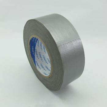 Duct tape Polyethylene coated cloth with natural rubber adhesive for strength and durability.