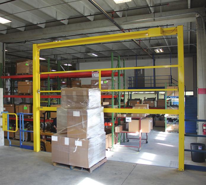 MATERIAL HANDLING SOLUTIONS SafeMezz360 is the all-angles way to protect your team on the mezzanine.