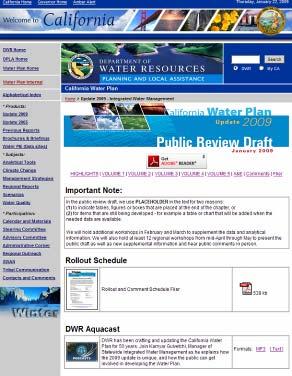 gov Subscribe to Water Plan enews a weekly
