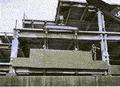 The installation of a completed panel is shown in Fig. 6.