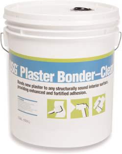 Plaster Bonder For bonding new plaster to any structurally sound interior surface. Provides enhanced and fortified adhesion to a wide variety of sound substrates.
