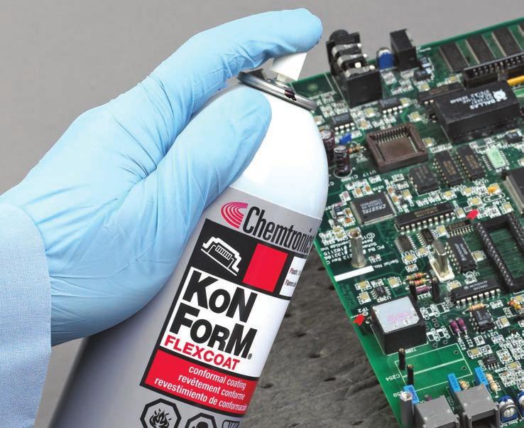 Formulated to protect components and circuits in the most demanding of environments, all Konform conformal coatings contain a UV indicator for easy quality assurance.