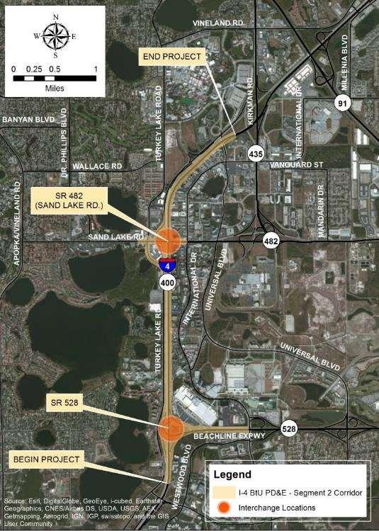 About the Project SR 400 (Interstate 4), Segment 2 (W. of SR 528 to W.