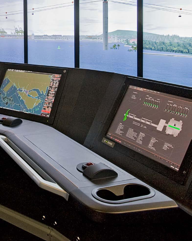 FEATURES The multifunction displays (widescreen TFT) present: z Radar, including ARPA-Collision avoidance z Chartradar z ECDIS with automated route planning, weather chart, and online NAVTEX