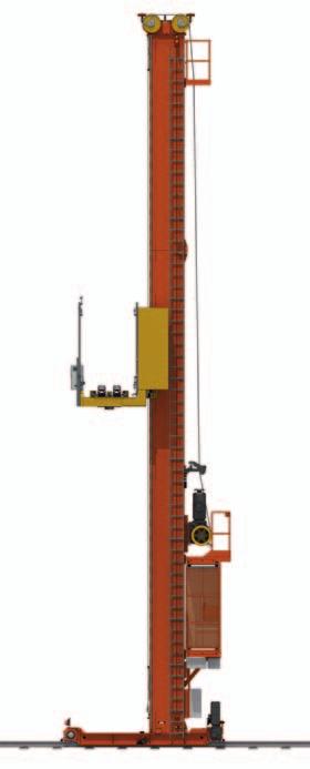 MECHANICAL COMPONENTS The design of the stacker cranes minimises the forces transmitted to the structure on which they are supported.