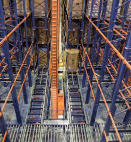 In order to move the loads in the warehouse, the stacker cranes can carry out three types of movements: Longitudinal: on a rail along an aisle. Vertical: up the column of the stacker crane.