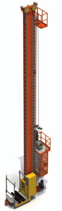 >> STACKER CRANES FOR PALLETS 2 3 Single-mast MT stacker cranes for pallets The new MT line is lighter, faster, and more energy efficient.