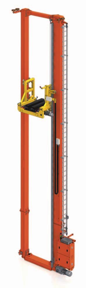 Twin-mast stacker cranes (MTB0) Created for simple storage systems, there are fewer features but it is just as safe, and has high capacity without the need for a great deal of space.