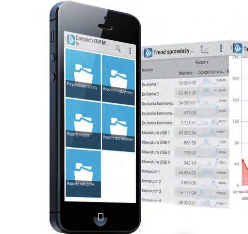 page 14 COMARCH MOBILE BI The application provides an array of options which support data analysis Main