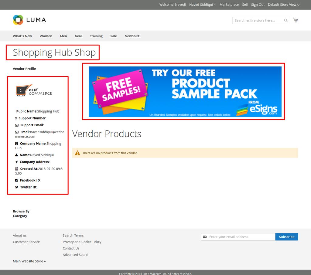 1.2.5. Adding a Product A vendor can add a new product just by clicking the link New Product in the left navigation panel. It will open up the form for creating a new product.