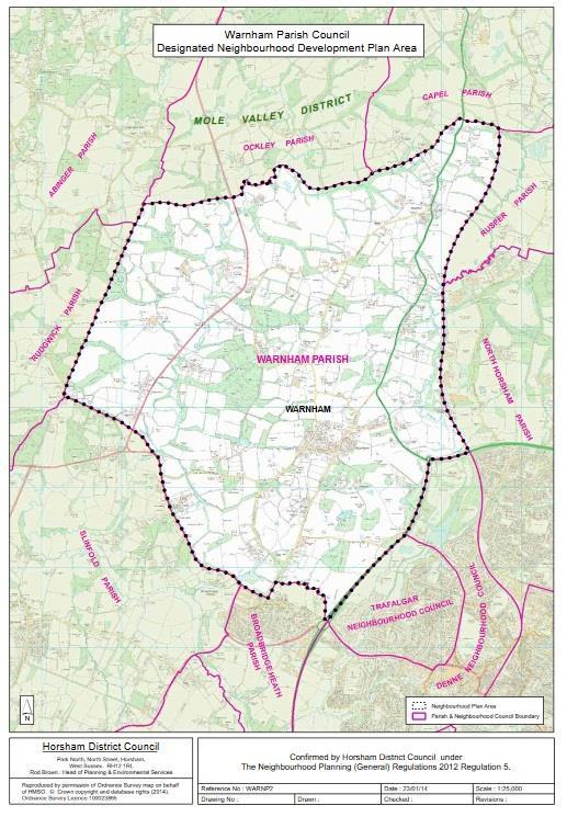 Figure 1: Warnham Neighbourhood Plan Area 2.