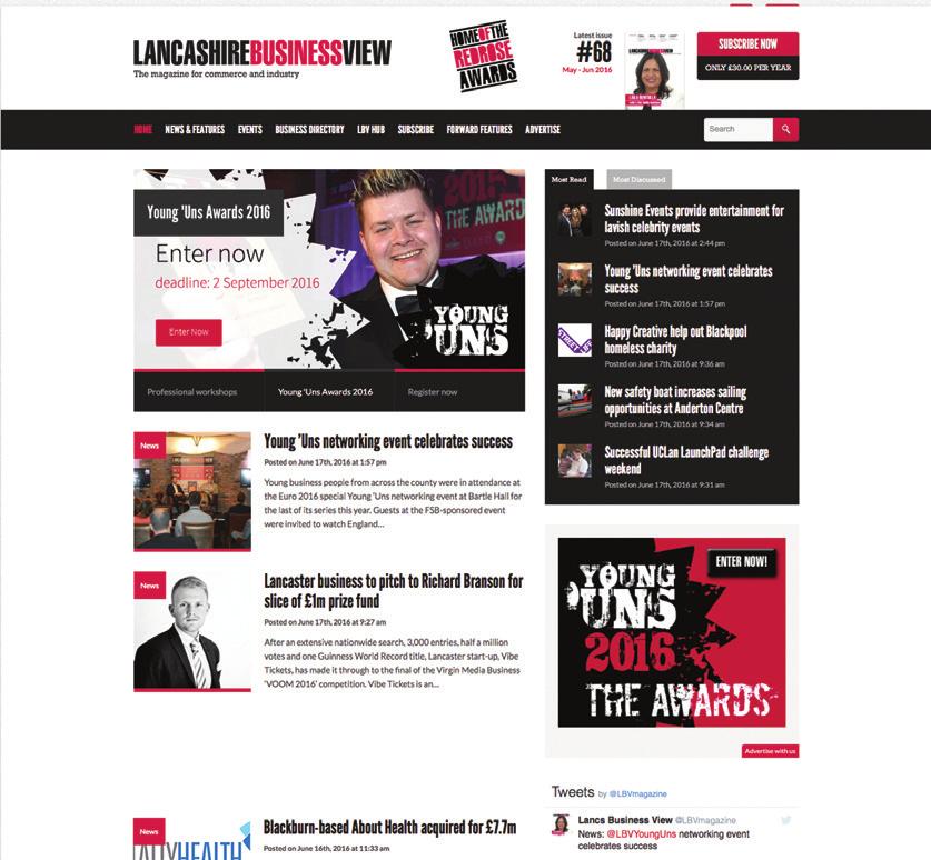 Website advertising packages Our most flexible digital advertising package, www.lancashirebusinessview.co.uk offers a range of advertising sizes and options.