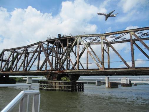 Long Bridge Two-track steel truss railroad bridge constructed in 1904 Owned by CSX Transportation (CSXT) Serves