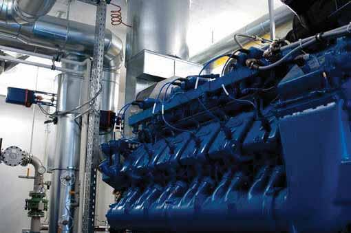 Gas production rate 330 m³/h Energy content Biogas ca. 6,5 kwh/m³ Engine MWM Deutz 12 Zylinder V 1.
